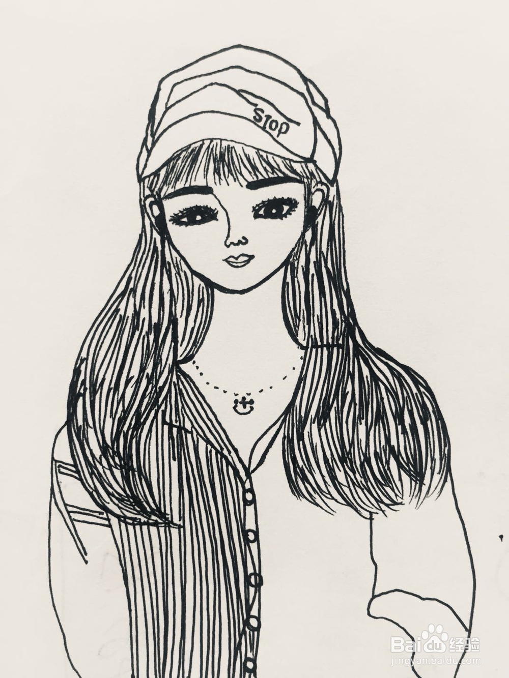 dxdll手绘之街拍小姐姐