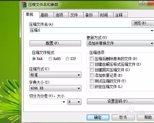 怎么把文件压缩并设置密码