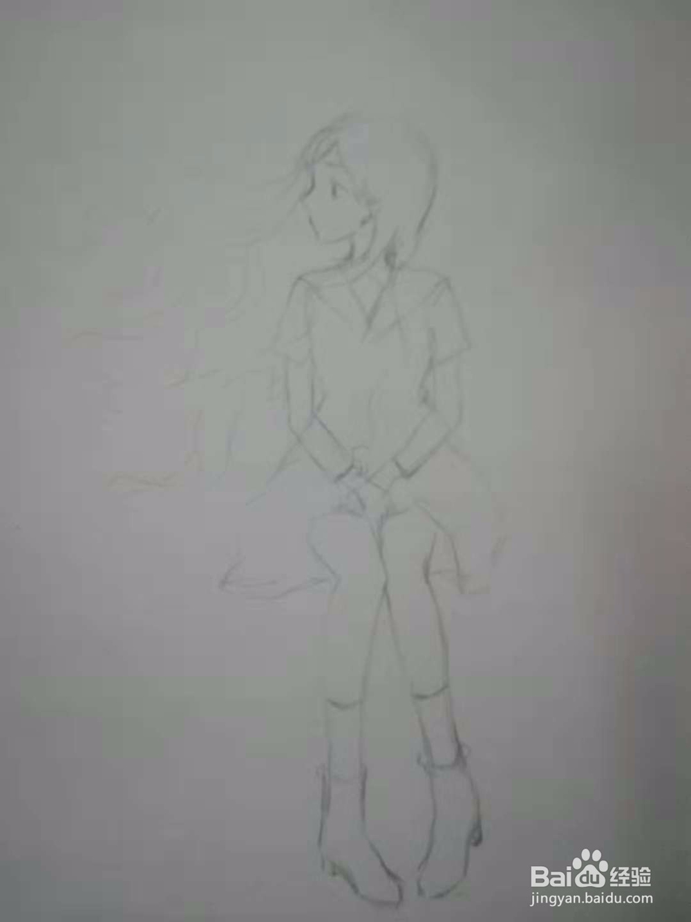 《地铁上的少女》漫画手绘插画线稿教程