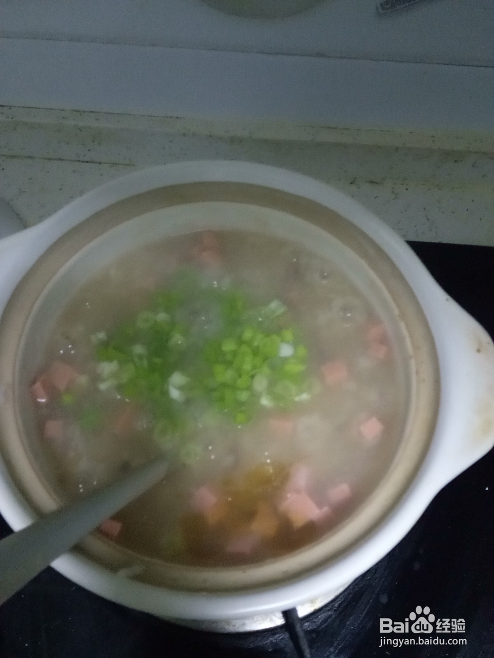 砂锅香菇火腿肠粥