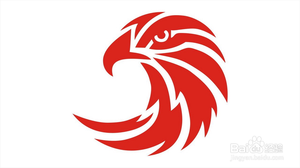 大红鹰简笔画