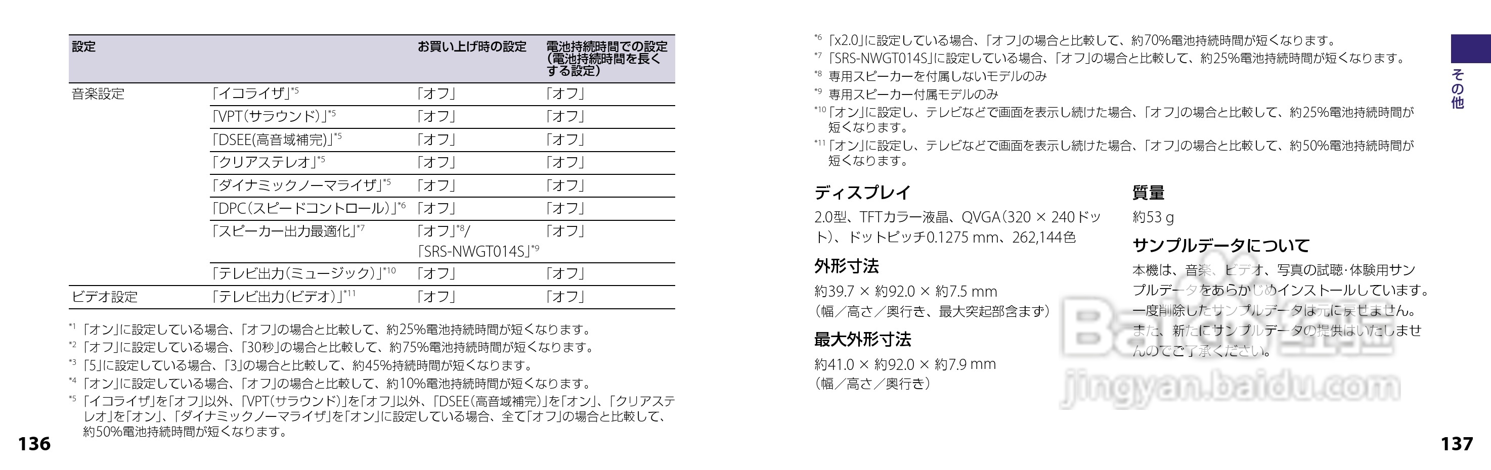 SONY NW-S644数码随身听说明书:[7]