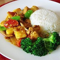 营养快手菜咖喱鸡肉饭