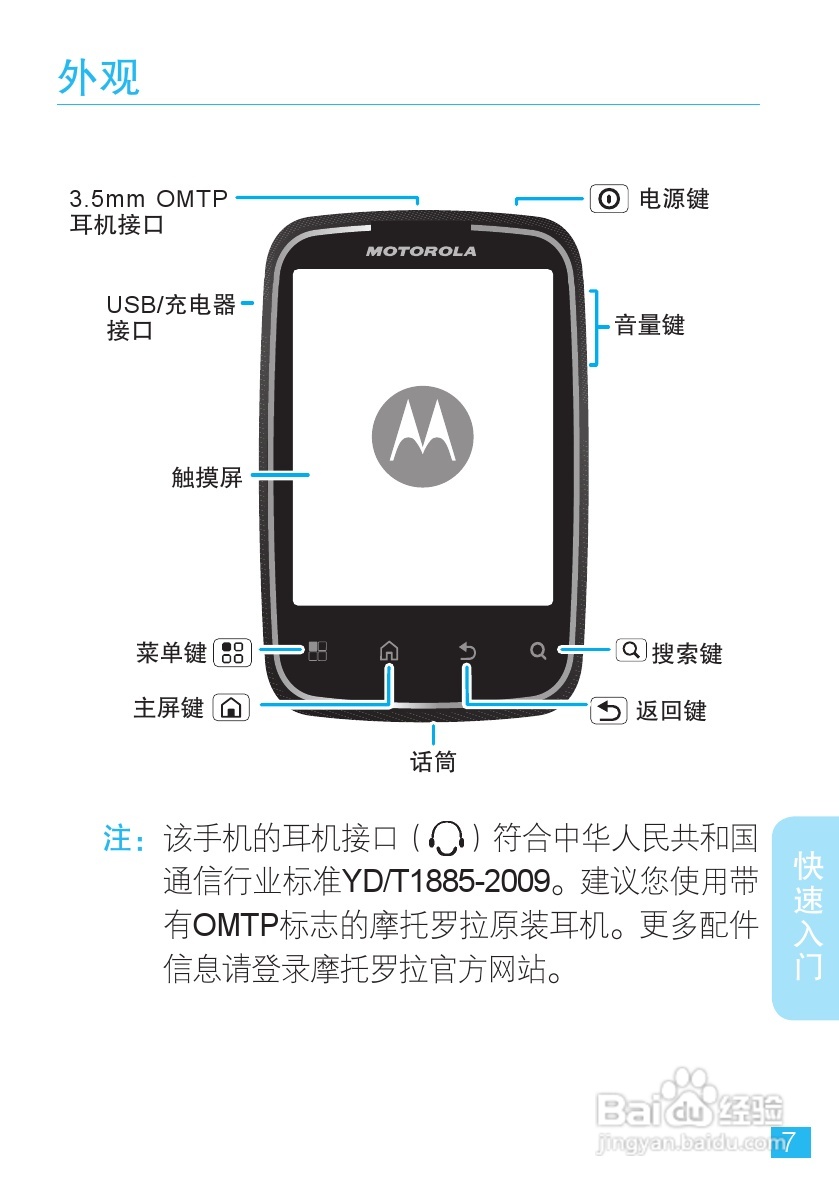 摩托罗拉XT300手机简体中文说明书:[1]