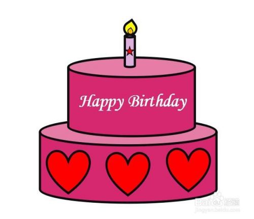Wps文档如何设计生日蛋糕卡通图案 百度经验 Wps文档如何设计生日蛋糕卡通图案 百度经验