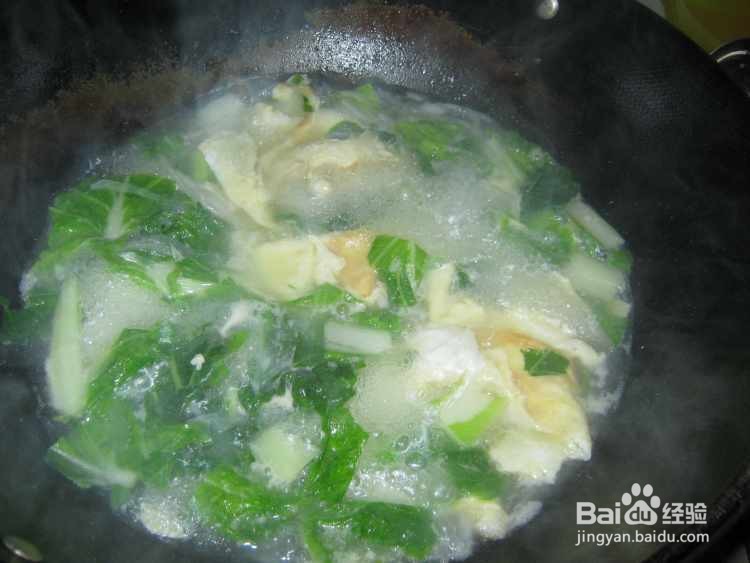 #初冬怎么吃#青菜鸡蛋汤