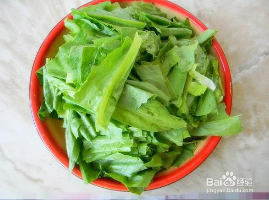 酸甜肉丝油麦菜的做法