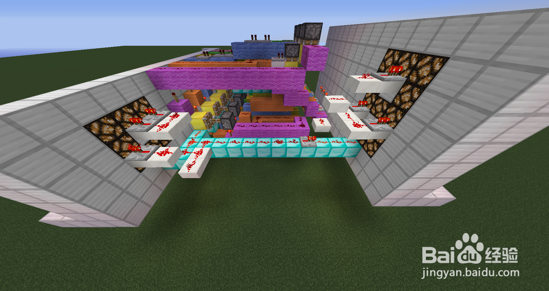 我的世界制作全单键控制密码门（超缩版）