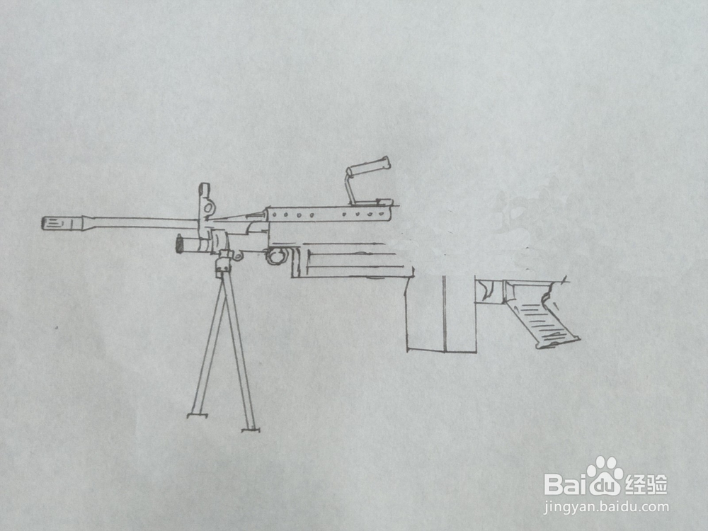 m249轻机枪图片怎么画