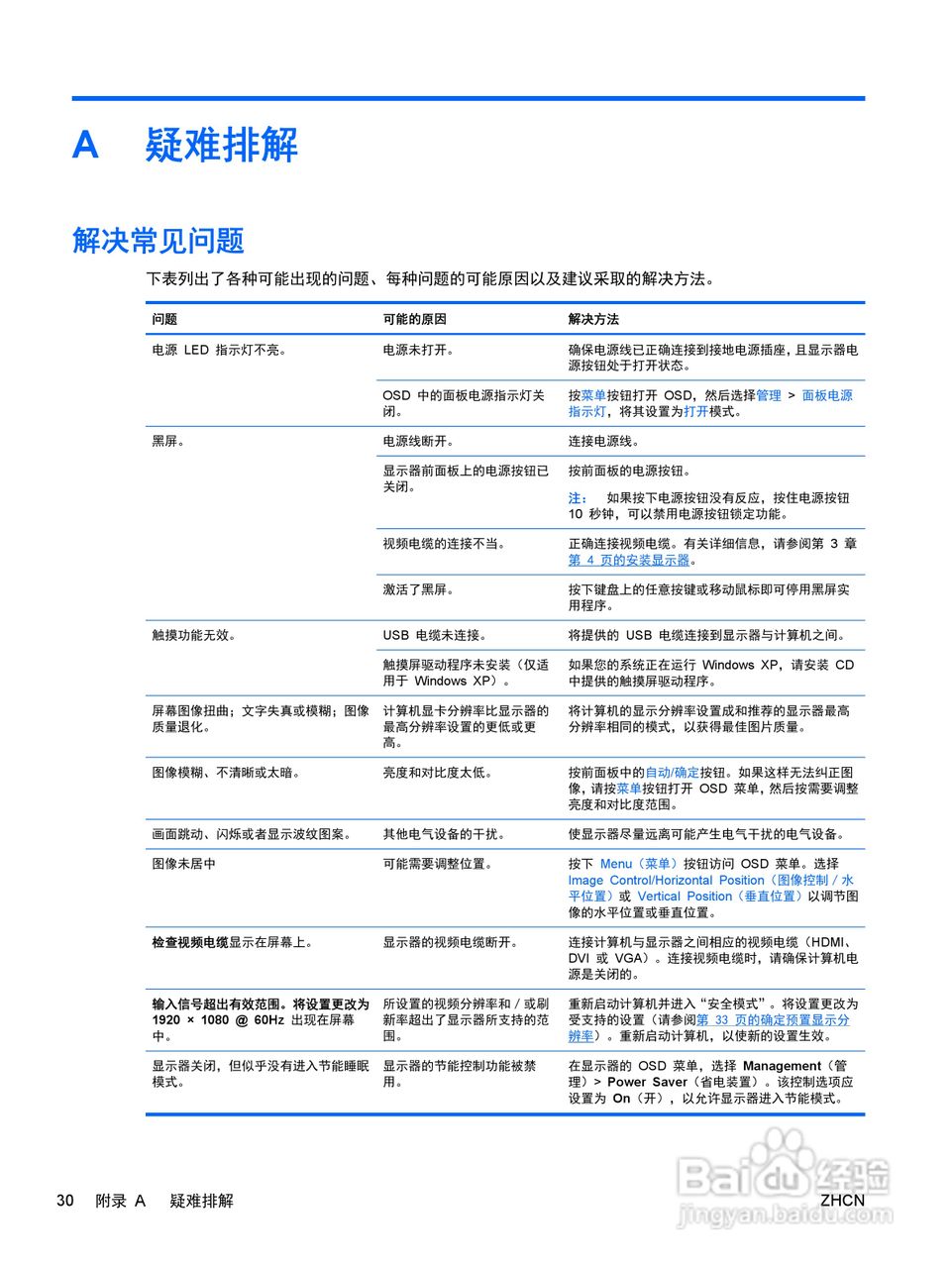 惠普2310TI液晶示器使用说明书:[4]