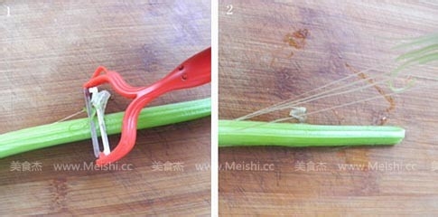 清新降暑西芹的做法