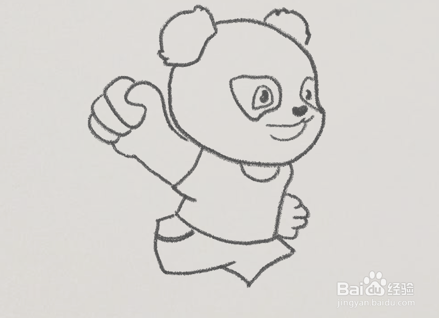 西安十四运吉祥物简笔画