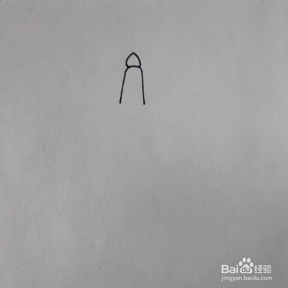 怎么画一幅简单的北海公园卡通儿童简笔画？