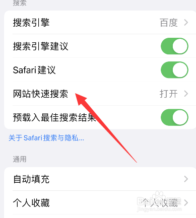 苹果手机如何打开网站快速搜索