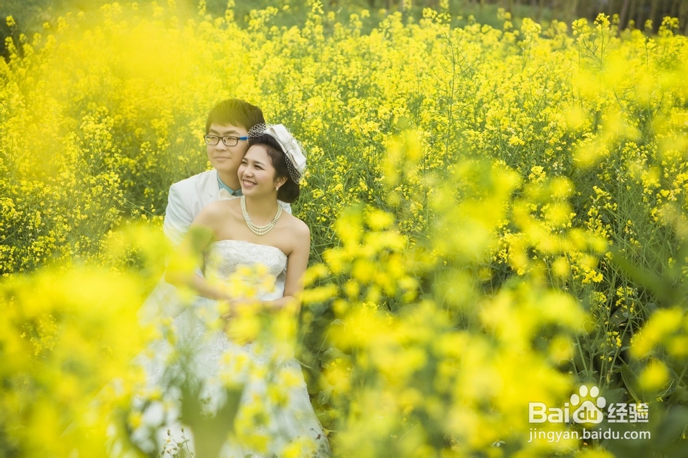 如何拍好花海的婚纱照