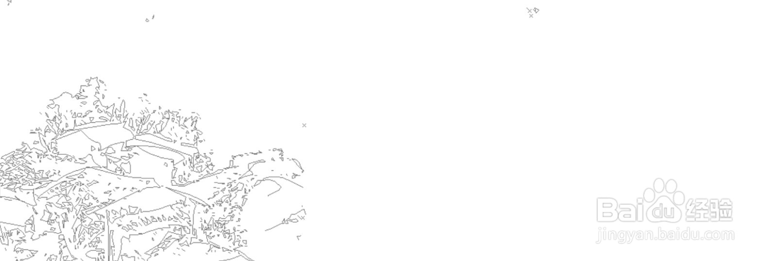 同题仙游观的简笔画