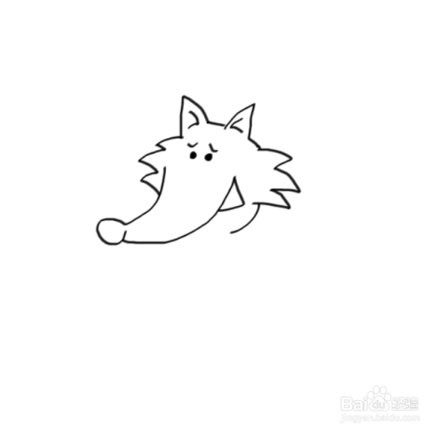 怎么画狐狸简笔画