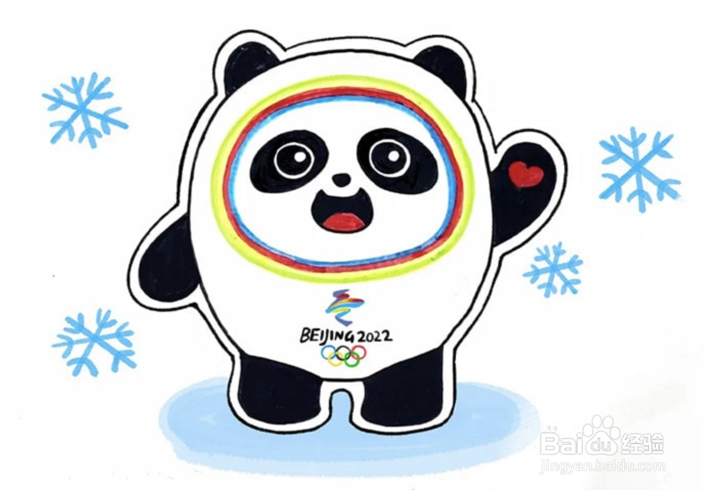 冰墩墩用马克笔怎么画