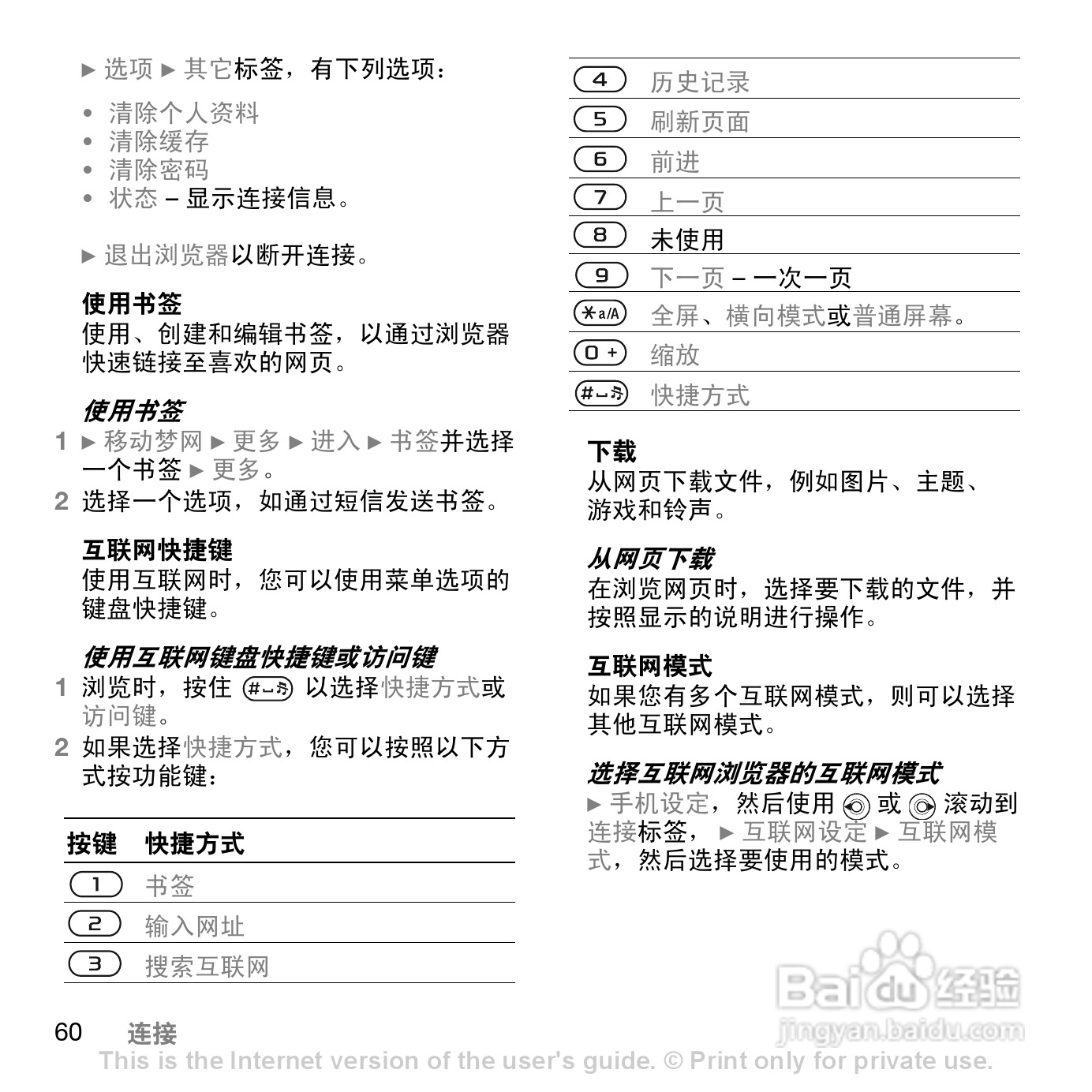 索爱W830c手机使用说明书:[6]
