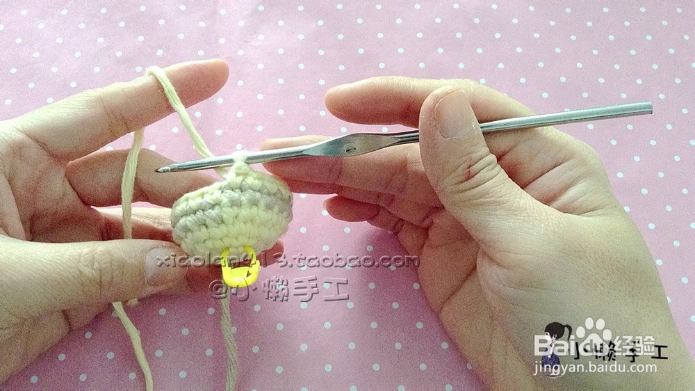 怎样螺旋换色 钩针玩偶技巧图文讲解--小懒编辑
