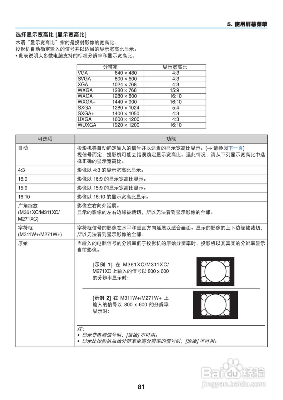 日电NP-M311W+投影机说明书:[10]