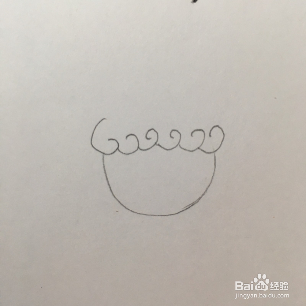 卷毛丸子头怎么画