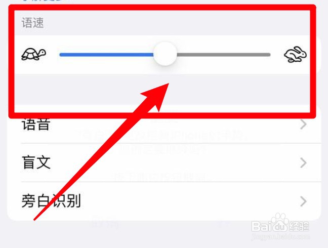iPhone手机怎么设置旁白语速