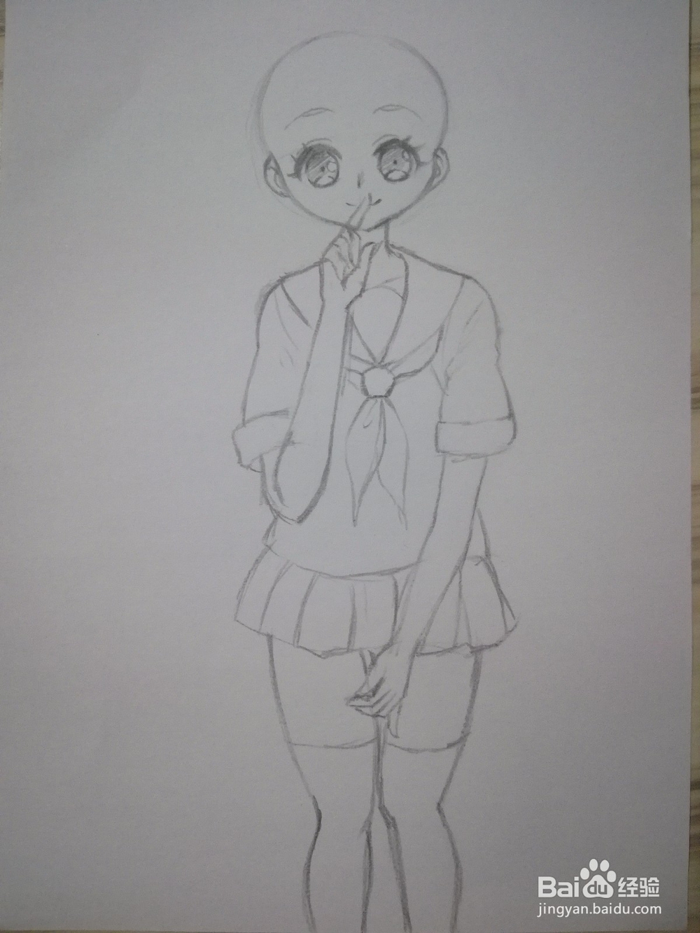 水手服漫画人物手绘自学教程