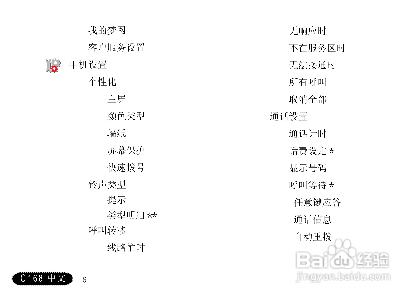 摩托罗拉C168手机使用说明书:[1]