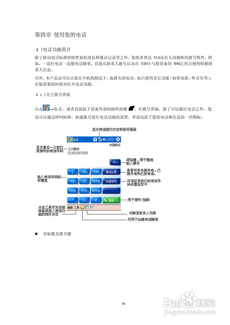 多普达D818手机使用说明书:[4]