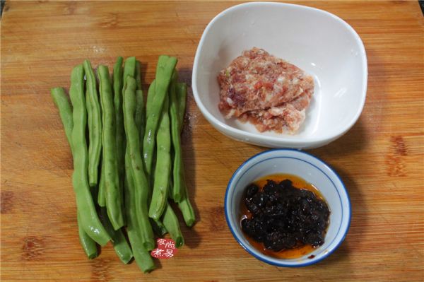豉香四季豆炒肉碎