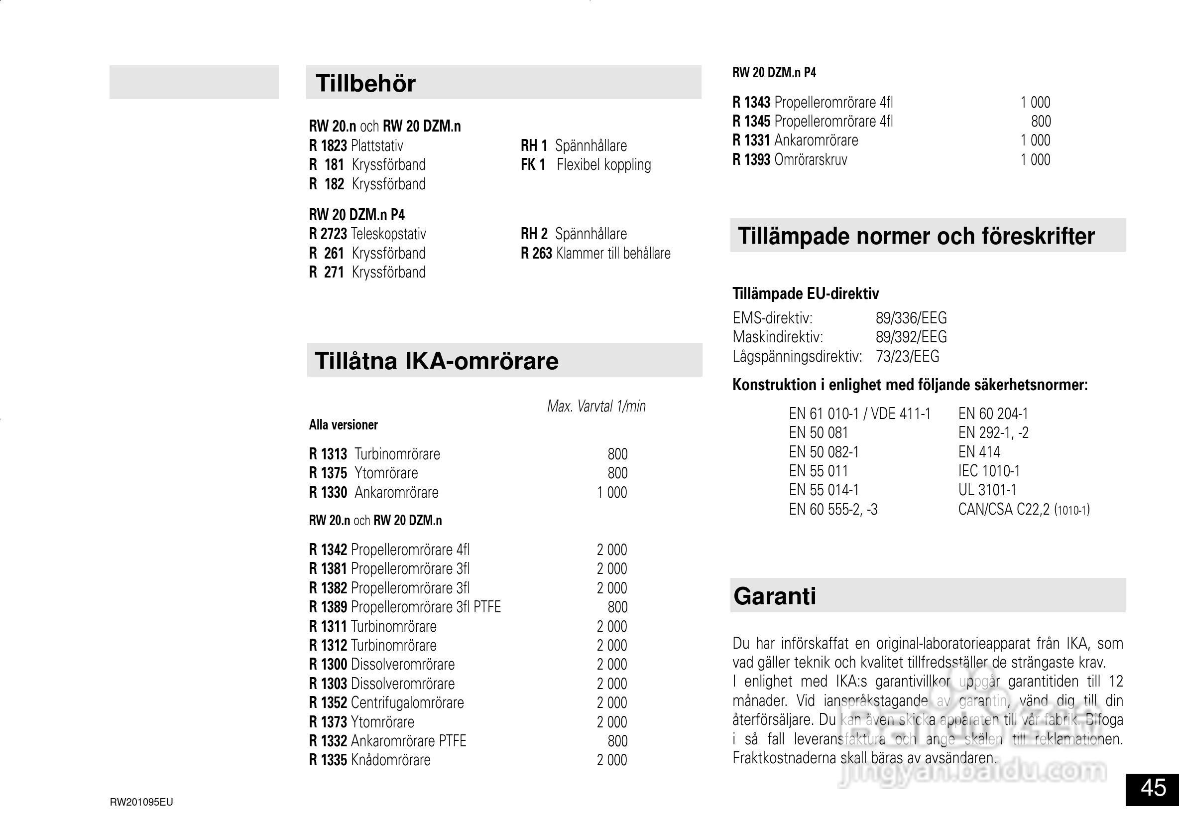 IKA RW 20 DZM.n 顶置式机械搅拌器使用说明书:[5]