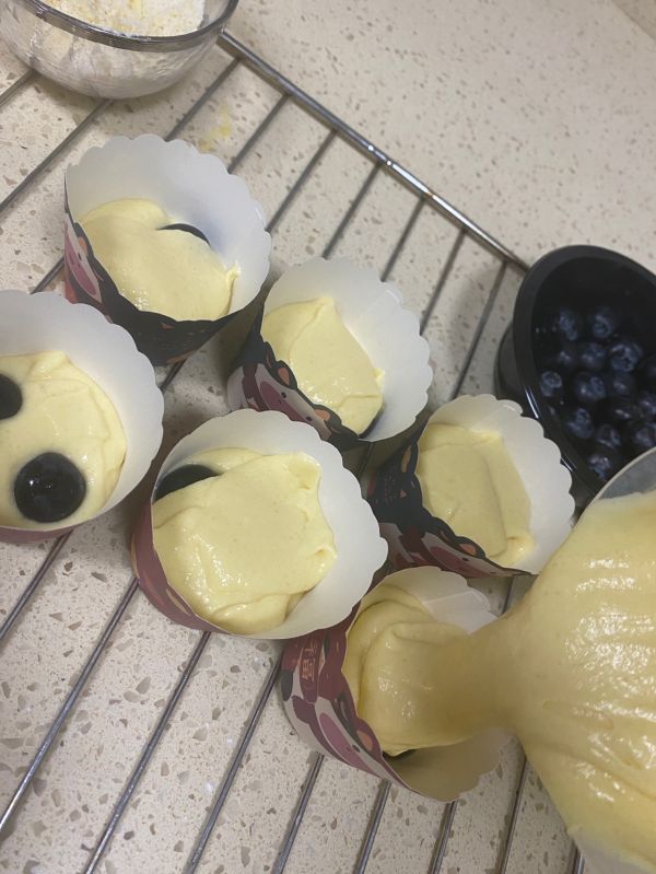 0卡甜品蓝莓玛芬蛋糕