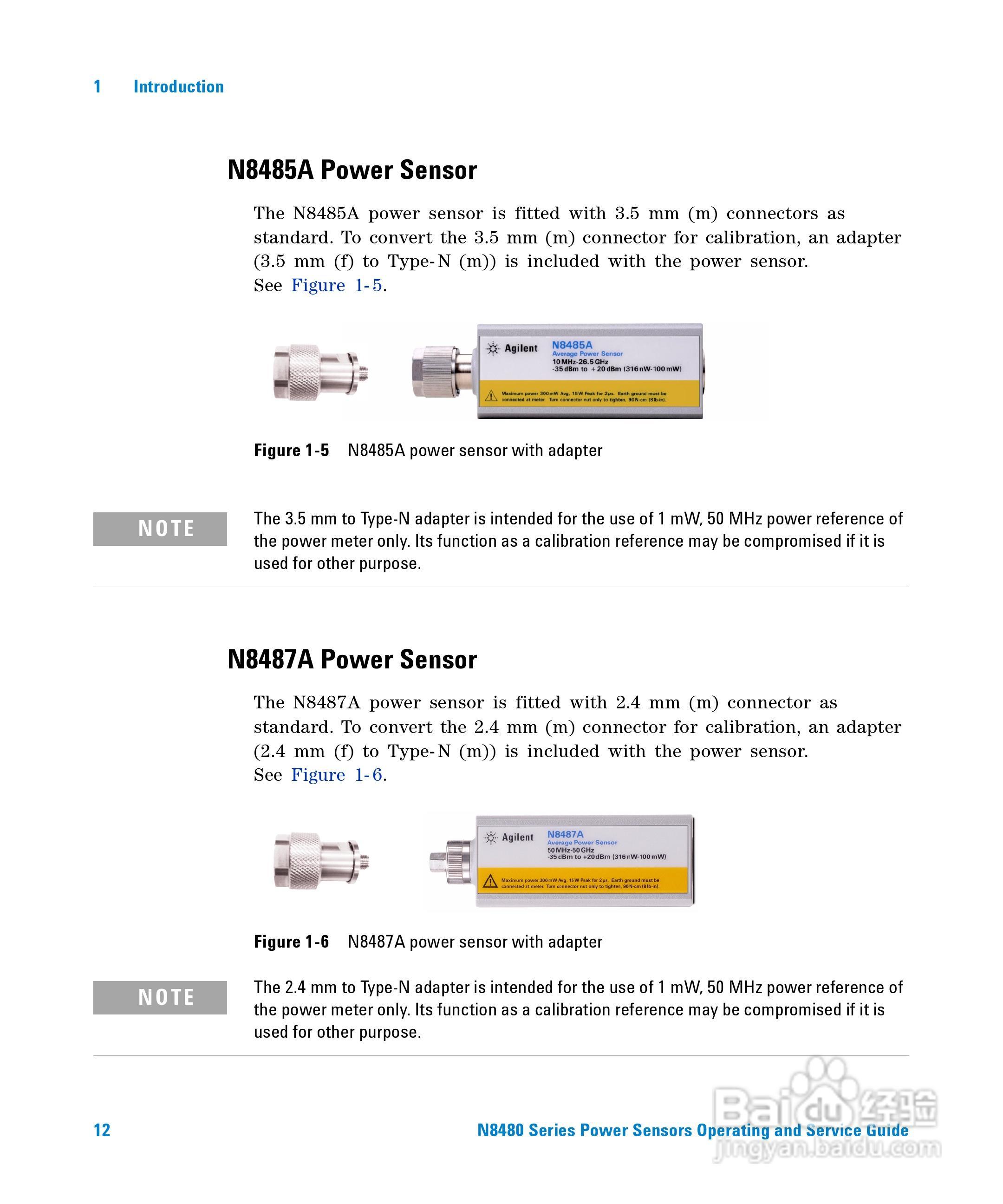 N8481A功率感测器使用手册:[3]