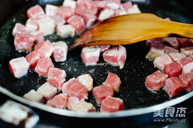 黑椒杏鲍菇牛肉粒