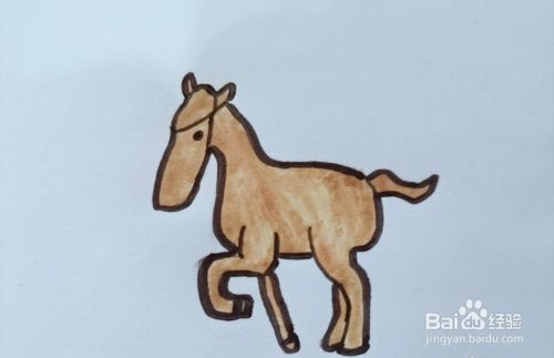 怎样画一匹马