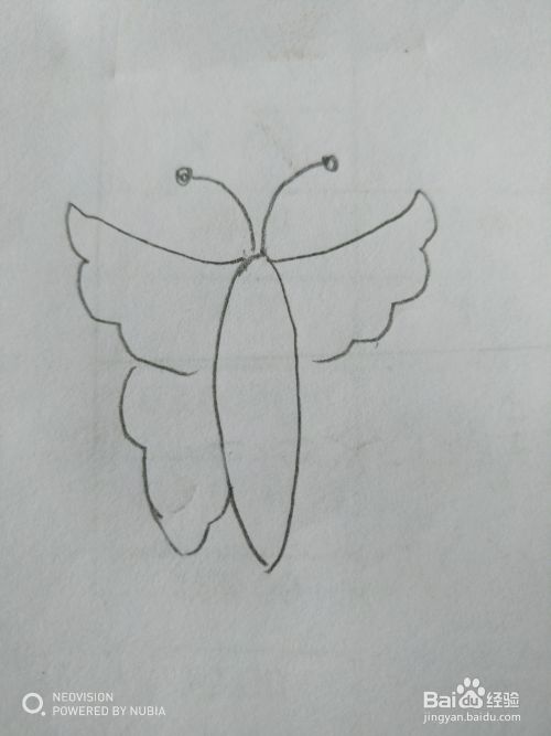 简单的小蝴蝶怎么画