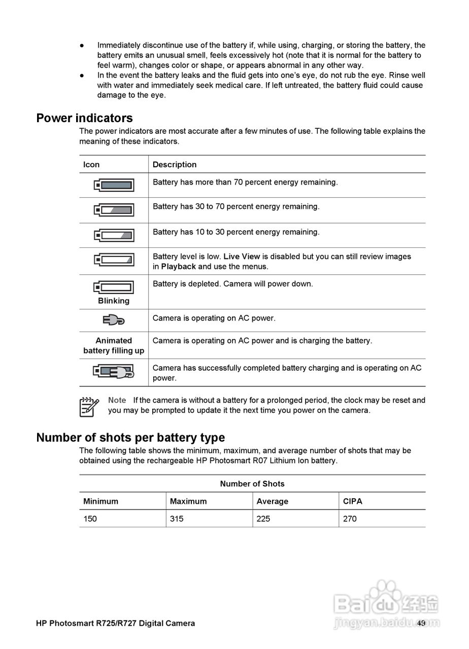 惠普Photosmart R725数码相机使用说明书:[5]