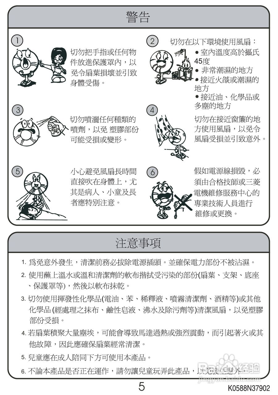 Mitsubishi三菱R30-HRN电风扇说明书