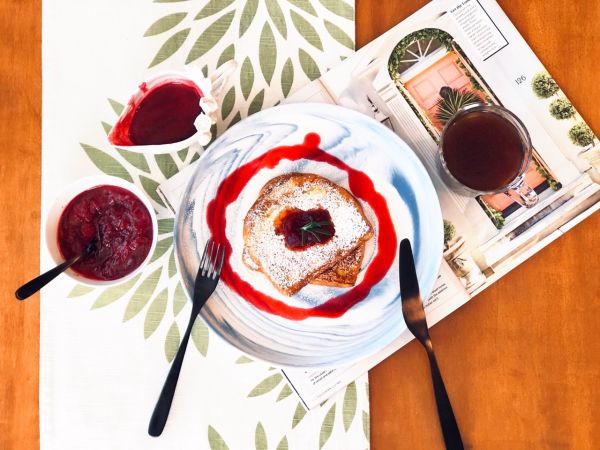 自制蔓越莓酱法国吐司