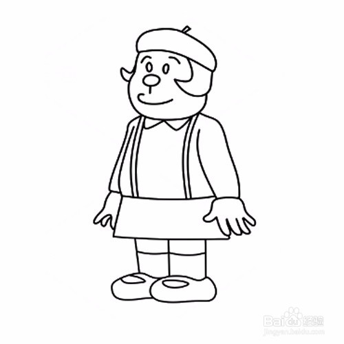 简笔画-如何画哆啦A梦胖妹的简笔画