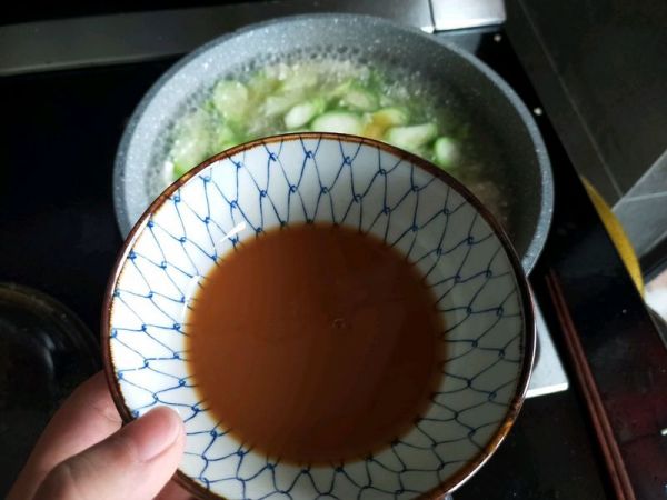 丝瓜毛豆豆腐羹