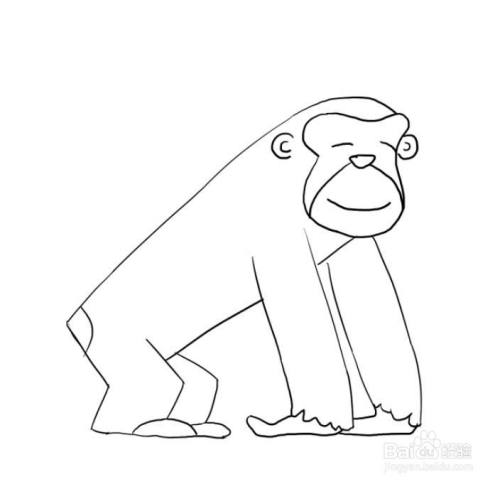 简笔画:长臂猿怎么画