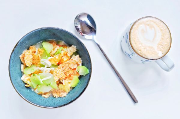 佛手瓜煎蛋锅巴汤