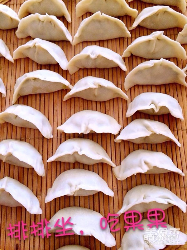 黄瓜鸡蛋虾仁陷饺子的做法