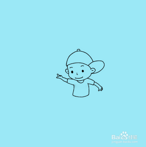 如何手工画卡通小男孩简笔画？