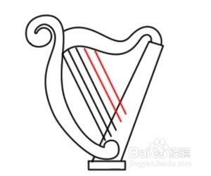 简笔画---如何画竖琴