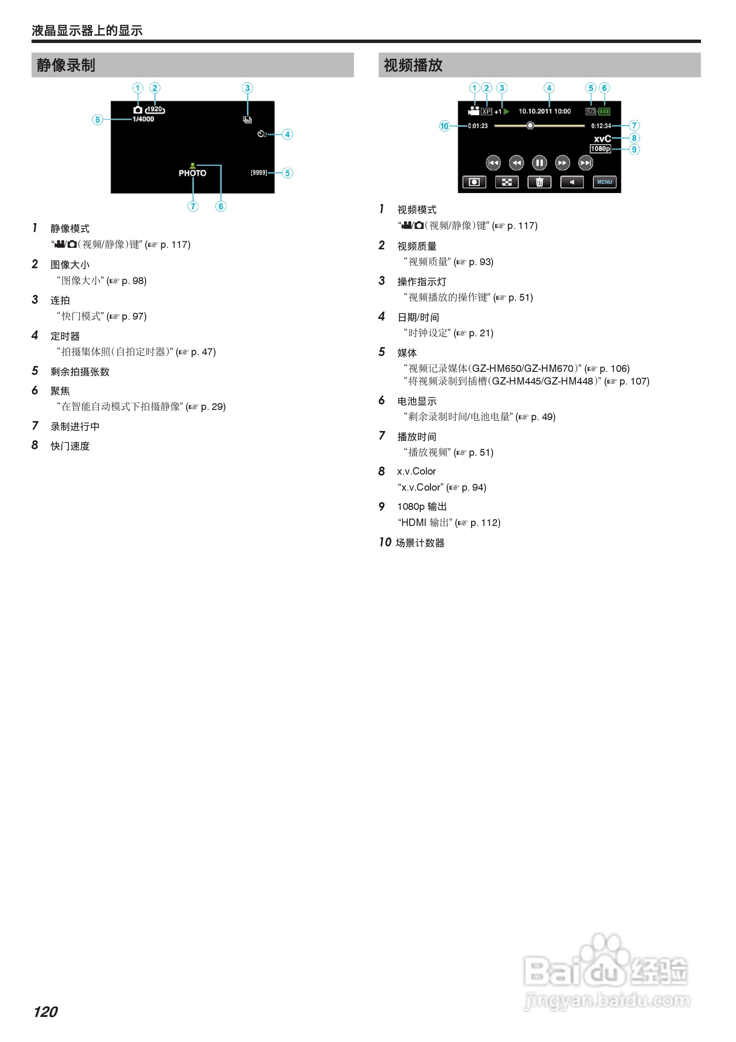 JVC GZ-HM650数码摄像机说明书:[12]