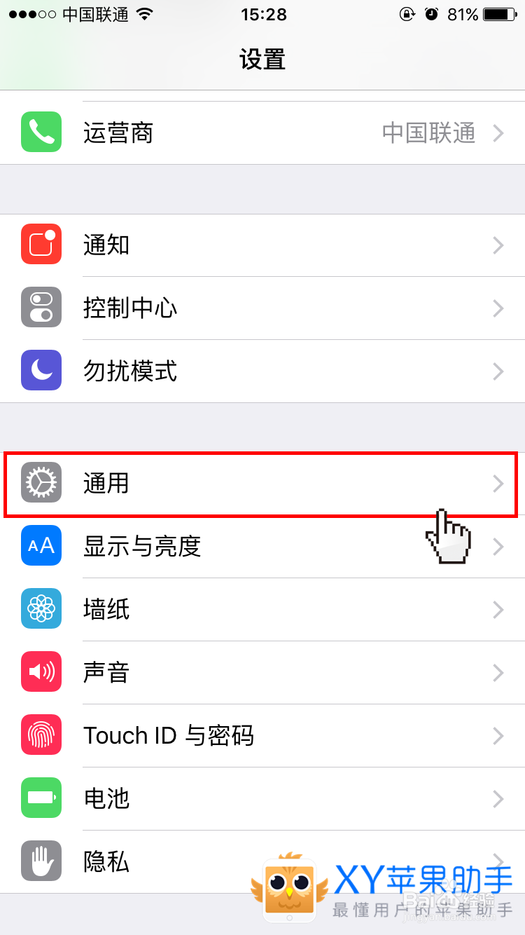 苹果iPhone6s Plus怎么设置屏幕自动锁定时间