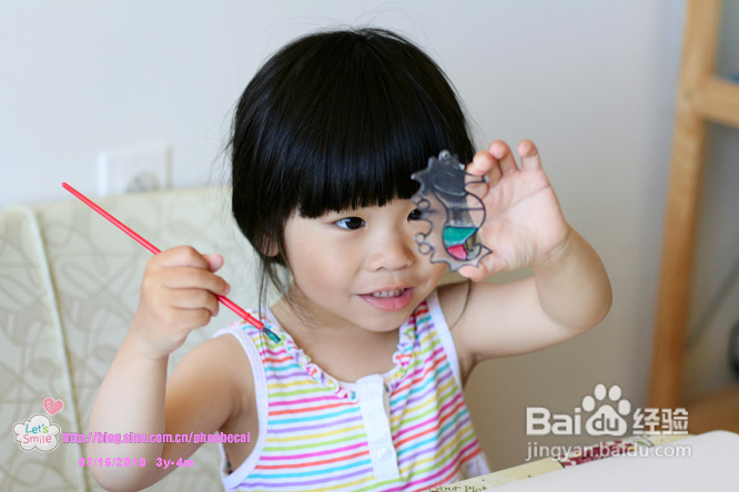 填色琉璃小挂件(亲子小手工)